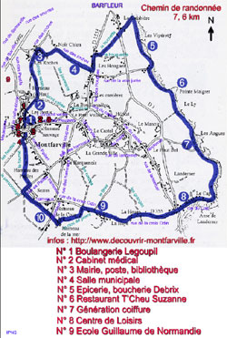plan chemin de randonn&eacute;e