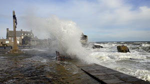 diaporama de la tempête de mars 2010 à Barfleur